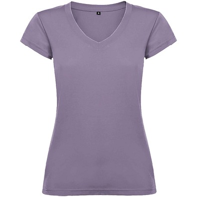 Victoria T-Shirt mit V-Ausschnitt für Damen, flieder, S