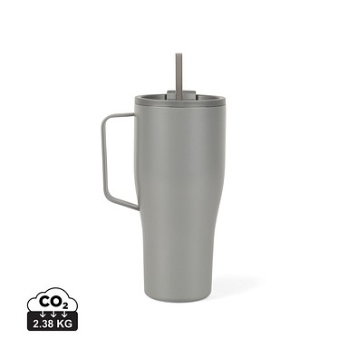 VINGA Eos Voyager 800ml Flasche aus RCS rec. Stainless-Steel, grau, grau