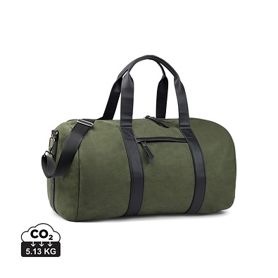 VINGA Marlow Wochenendtasche RCS aus recyceltem Polyester, grün, schwarz