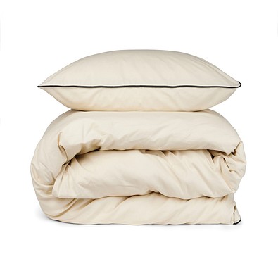 VINGA Marston OCS Bio-Baumwoll-Bettwäsche, 4er-Set, beige