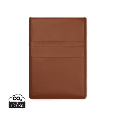 VINGA Timo 14 Zoll Laptop-Sleeve aus RCS recyceltem rPET, braun
