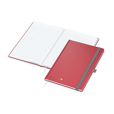 Geiger-Notes Vision-Book A4 Bestseller, inkl. Prägung in schwarz-glänzend, rot