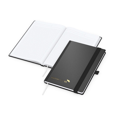 Geiger-Notes Vision-Book A5 Bestseller, inkl. Prägung in schwarz-glänzend, schwarz
