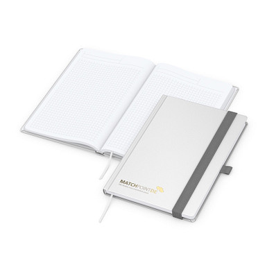 Geiger-Notes Vision-Book A5 Bestseller, inkl. Prägung in schwarz-glänzend, weiß