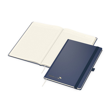 Geiger-Notes Vision-Book Creme A4 Bestseller, inkl. Goldprägung, dunkelblau