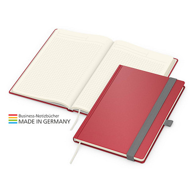 Geiger-Notes Vision-Book Creme Bestseller Notizbuch A5, rot inkl. Kupferprägung