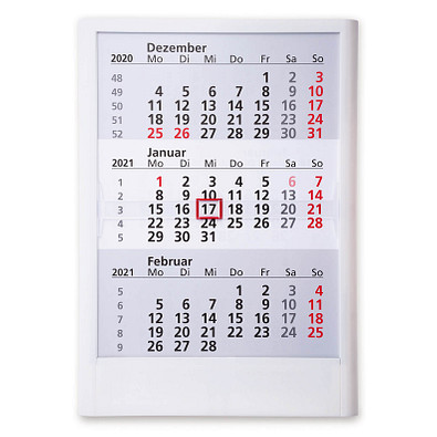2-Jahres-Wandkalender 2021/2022, Weiß 2-Jahres-Wandkalender 2021/2022, Weiß
