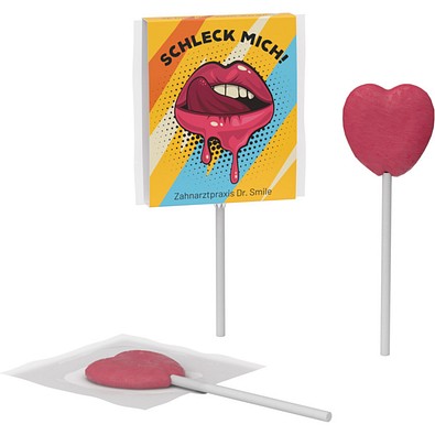 Werbe-Lolly in Kartonhülle, inkl. Druck