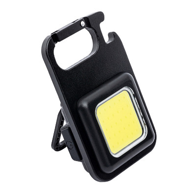 Wiederaufladbare Multifunktions Taschenlampe REEVES-SUPERSQUARE, schwarz