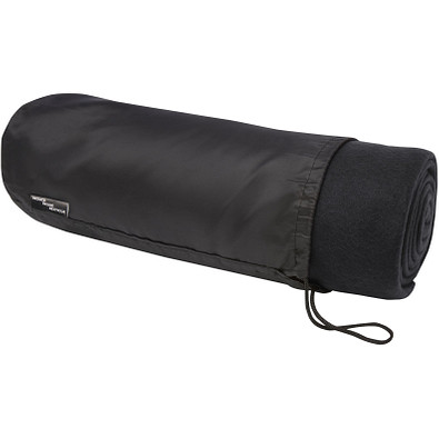 Willow RPET Decke aus Polar Fleece, schwarz