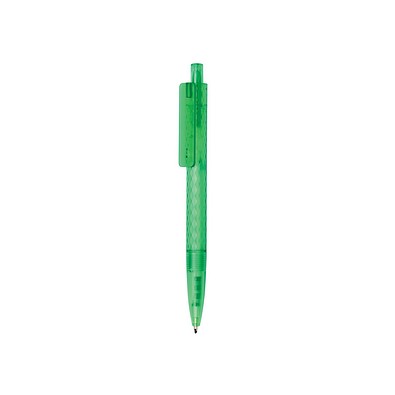 X3 Frosted-Pen aus GRS recyceltem PC, grün