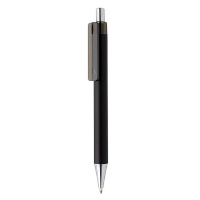 XD COLLECTION Druckkugelschreiber X8 mit Smooth-Touch, blaue Mine, schwarz