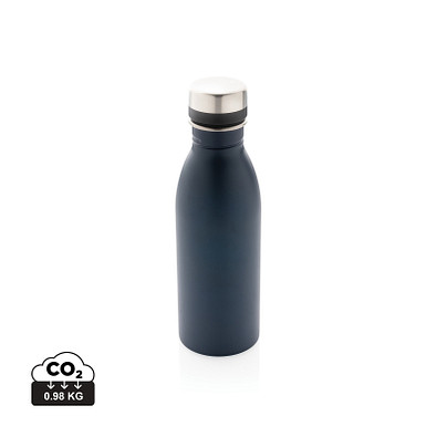 XD COLLECTION Deluxe Wasserflasche aus RCS recyceltem Stainless-Steel, navy blau