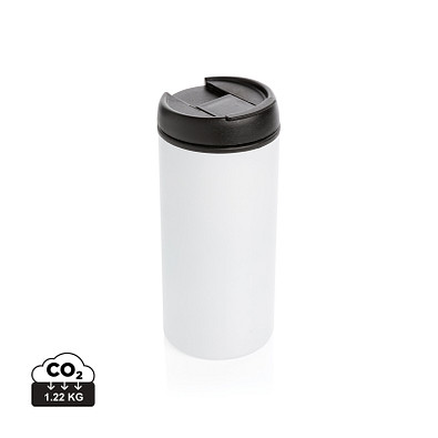 XD XCLUSIVE Metro Becher Becher aus recyceltem Edelstahl, weiß