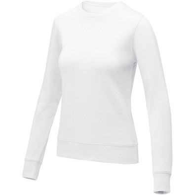 Zenon Sweater mit Rundhalsausschnitt für Damen, weiss, XS