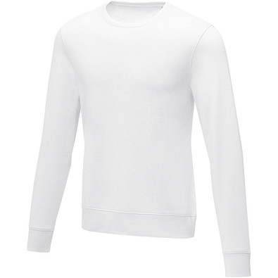 Zenon Sweater mit Rundhalsausschnitt für Herren, weiss, L