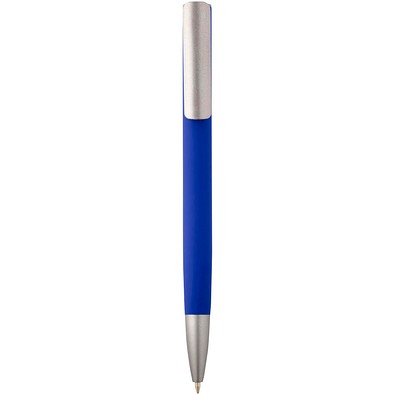 Ziguur Kugelschreiber aus recyceltem Aluminium (schwarze Mine), blau