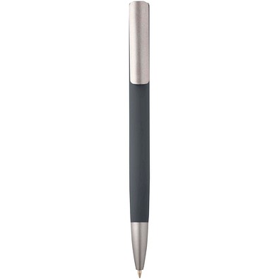 Ziguur Kugelschreiber aus recyceltem Aluminium (schwarze Mine), storm grey