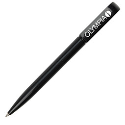 Drehkugelschreiber Promo, blaue Mine, schwarz