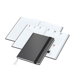 Geiger-Notes Wochentimer / Notizbuch A5 Vision-Hybrid 2026, White