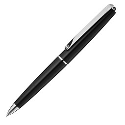 uma® Metall-Drehkugelschreiber Eternity, blaue Mine, schwarz