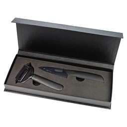 Keramik-Messerset 2-tlg., Messer & Schäler, dunkle Klingen