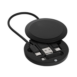 4-in-1 Ladekabel REEVES-CONVERTICS COLOR, schwarz