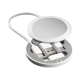 4-in-1 Ladekabel REEVES-CONVERTICS EVO, silber