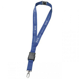 Schlüsselband, 20 mm, inkl. Druck, blau