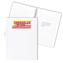 Geiger-Notes Notizbuch Bizz-Book, DIN A5, kariert, weiß