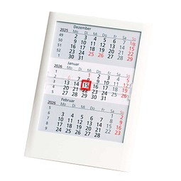 2-Jahres-Tischkalender 2026/2027, weiß