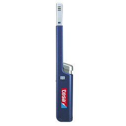 Stabfeuerzeug Flip, blau/metallic