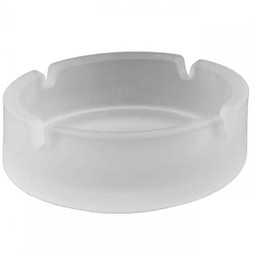 Glas-Aschenbecher, weiß/frosted