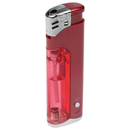 Werbe-Set: 250 LED-Feuerzeuge, inkl. Druck, rot-metallic