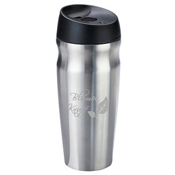 Doppelwandiger Edelstahl-Isolierbecher Elegance, 460 ml, silber