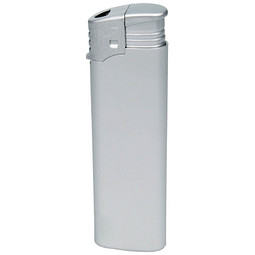 Piezo-Feuerzeug Atomic F2, silber-matt