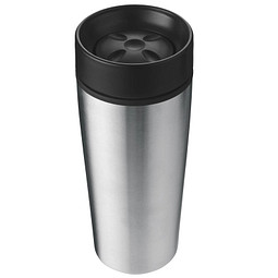 Edelstahl-Isolierbecher Fun, 450 ml, silber