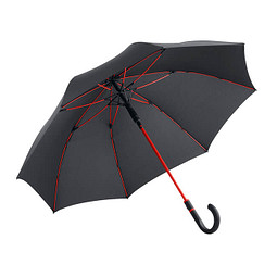 FARE® Automatik-Stockschirm Windproof, schwarz-rot