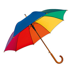 Stockschirm mit automatischer Öffnung, regenbogenfarben
