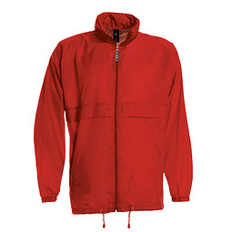 B&C Collection Unisex Windbreaker Jacke, rot, M