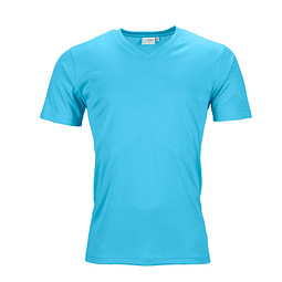 JAMES & NICHOLSON Herren Funktions T-Shirt Active, türkis, XXL