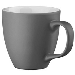 Porzellantasse Lorena, 450 ml, grau