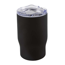 Edelstahl-Isolierbecher Stream, 350 ml, schwarz-Matt