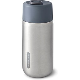 Black+Blum isolierter, auslaufsicherer Becher aus Edelstahl, grau