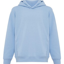 Iqoniq Yengo KidsHoodie mit Seitentaschen aus rec. Baumwolle, sky blue, 34
