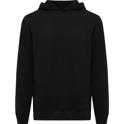 Iqoniq Yengo Hoodie mit Seitentaschen aus rec. Baumwolle, schwarz, XXS
