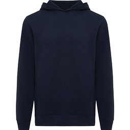 Iqoniq Yengo Hoodie mit Seitentaschen aus rec. Baumwolle, navy blau, XS