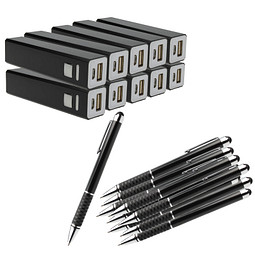 Werbe-Sparset Touch & Load, 60-tlg., inkl. Gravur, schwarz