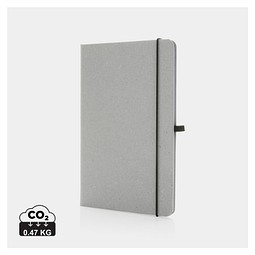 A5 Hardcover Notizbuch aus PU, Hellgrau