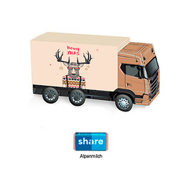 Adventskalender LKW, share Schokotäfelchen, inkl. Druck